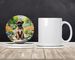 Brussels Griffon Spring Path Large Sandstone Coasters Pack Of 4 Absorbent Round Coasters Decor Gifts For Men Or Women, 4 In, Multicolor_maomaolike.com
