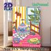 Cozy Tea Time Painting Poster, Vibrant Folk Style Poster, Whimsical Teapot, Tea Cup & Toast Scene With Warm Inviting Vibe, Ideal For Kitchen And_maomaolike.com