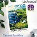 Royal Portrush Golf Club Painting Poster, Vibrant Retro Coastal Golf Course Scene Poster, Scenic Golf Landscape Decor, Ideal For Home, Golf_maomaolike.com