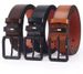 HOT Men's PU Leather Alloy Pin Square Buckle Belt BusinessLeisure Belts Fashion Black Coffee Brown WaistBelts for Men_maomaolike.com