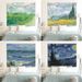 Van Gogh Oil Hanging Background Wall Room Dormitory Layout Bedroom Bedside Decorative Cloth Art Painting_maomaolike.com