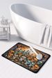 Calaveras Sugar Skulls Spooky Halloween Memory Foam Kitchen Mat Machine Washable Anti-Fatigue Mat Cushion Comfort Bath Mat Or Kitchen Rug_maomaolike.com