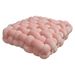 1pc Plush Knotted Square Pillow - Soft Geometric Design, Friendly Fabric For Home Decor, Office, Living Room, Bedroom Sofa Cushion, Decorative Pillows_maomaolike.com