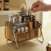 Perfume Storage Bathroom Lipstick Organizer Eyeshadow Palette Makeup Brush Skincare Display Rack Entryway Vintage Style_maomaolike.com