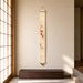 ThreadBloom Studio Autumn Maple Leaf Embroidered Tapestry, 100% Ramie Handwoven Fabric, 170cm Narrow Japanese-Inspired Wall Hanging Decor_maomaolike.com