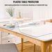 VEVOR 90 X 44 Inch Clear Table Cover Protector, 1.5mm Thick Clear Desk Protector Table Pads, Plastic Tablecloth Table Protector For Dining Room Table_maomaolike.com