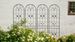 4 Pack Metal Garden Trellis 86.7" X 19.7" Rustproof Trellis For Climbing Plants Outdoor Flower Support Black_maomaolike.com