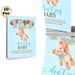 Baby Shower "Don't Say Baby" Painting Poster, Soft Watercolor Style Teddy Bear & Balloons Poster, Fun Party Game Sign Ideal For Baby Shower Gatherings_maomaolike.com