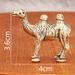 Brass Creative Copper Camel Home Decoration Living Room Wine TV Cabinet Display Small Ornament_maomaolike.com