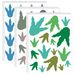 Foreign Trade Dinosaur Floor Footprint Sticker Decoration Set DIY Graffiti PVC Wall Stickers Animal Decals_maomaolike.com