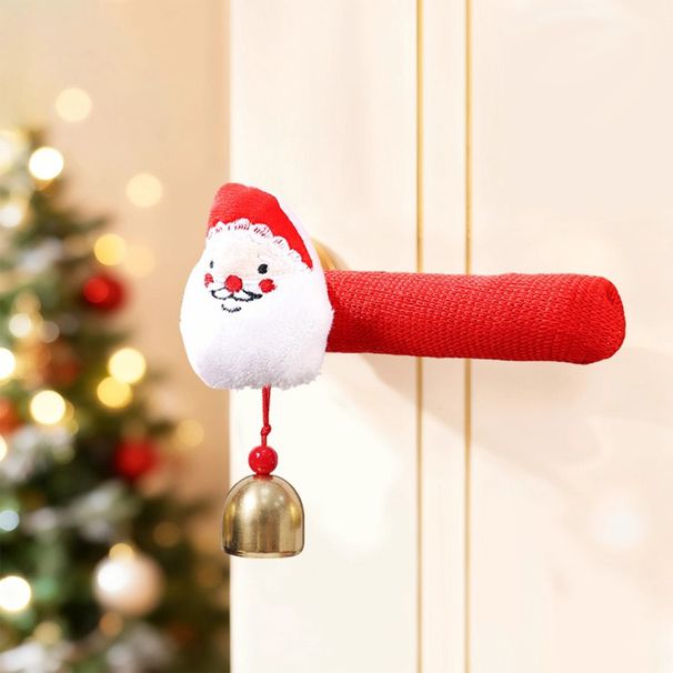 2025 New Christmas Plush Door Handle Decorative Handle Cover Cute Warm Anti-Touch Christmas Gift_maomaolike.com