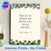 Bible Verse Themed Painting Poster, Minimalist Green Foliage Framed Poster, Inspirational Religious Quote Decor For Living Room, Bedroom Or Prayer_maomaolike.com