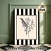 Woodpecker Themed Painting Poster, Monochrome Line Art Poster, Elegant Bird-on-twig Sketch Design, Suitable For Living Room And Bedroom Wall Decor_maomaolike.com