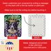Border Collie King Of Mardi Gras Porcelain Ornament Christmas Tree Hanging Decorations For Home Christmas Holiday, Rectangle, Gift, Multicolor_maomaolike.com