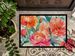 Peonies In Watercolor Doormat Front Door Mat Indoor Outdoor Rugs For Entryway, Non Slip Washable Low Pile, 24H X 36W_maomaolike.com