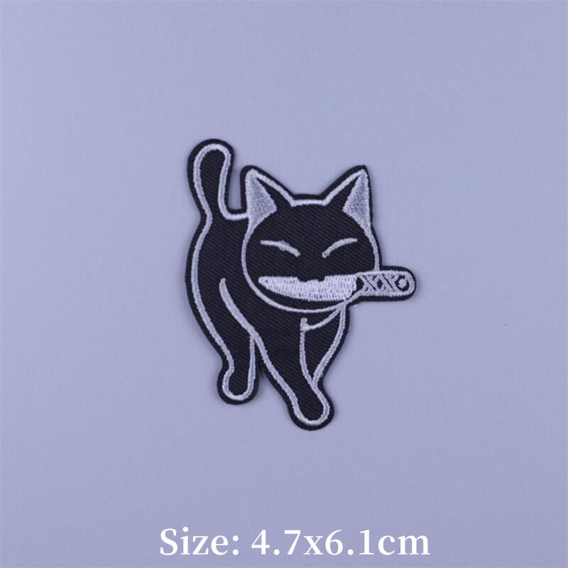 Rock/Punk Embroidery Patch Iron On Patches For Clothing Thermoadhesive Patches For Jackets Clothes Sewing Ironing Fusible Patch_maomaolike.com