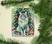 Oriental Longhair Cat By The Christmas Tree Porcelain Ornament Christmas Tree Hanging Decorations For Home Christmas Holiday, Rectangle, Gift, Multicolor_maomaolike.com