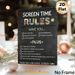 Screen Time Rules Painting Poster, Chalkboard-style Colorful Checklist Poster, Helps Establish Clear Daily Screen-time Guidelines, Suitable For Home_maomaolike.com