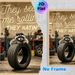 Raccoon & Tire Themed Painting Poster, Vintage Garage Style Playful Raccoon Leaning On Tire With Humorous Slogan Poster, Lighthearted Witty Decor For_maomaolike.com