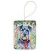 Schnauzer Christmas Porcelain Ornament Christmas Tree Hanging Decorations For Home Christmas Holiday, Rectangle, Gift, Multicolor_maomaolike.com