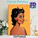 Pin-up Devil Girl Painting Poster, Vintage Retro Style Devil Girl With Horns Poster, Bold Eye-catching Design Ideal For Living Room, Bedroom Or Bar_maomaolike.com