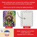 Labradoodle King Of Mardi Gras Porcelain Ornament Christmas Tree Hanging Decorations For Home Christmas Holiday, Rectangle, Gift, Multicolor_maomaolike.com