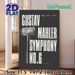 Gustav Mahler Symphony No.6 Painting Poster, Minimalist Dark-toned Vintage Music-themed Poster, Stylish Classical Music Decor Ideal For Living Room_maomaolike.com