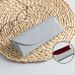 Unisex High-grade leather glasses case leather soft bag Sun sunglasses case myopia glasses cloth bag protection set_maomaolike.com