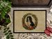 Welsh Springer Spaniel Christmas Flowers Doormat Front Door Mat Indoor Outdoor Rugs For Entryway, Non Slip Washable Low Pile, 24H X 36W_maomaolike.com