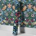 45cm*300cm Peel And Stick Vintage Botanical Wallpaper – Dark Floral Bird Design, Removable & Waterproof, Luxury Nordic Wall Decor_maomaolike.com