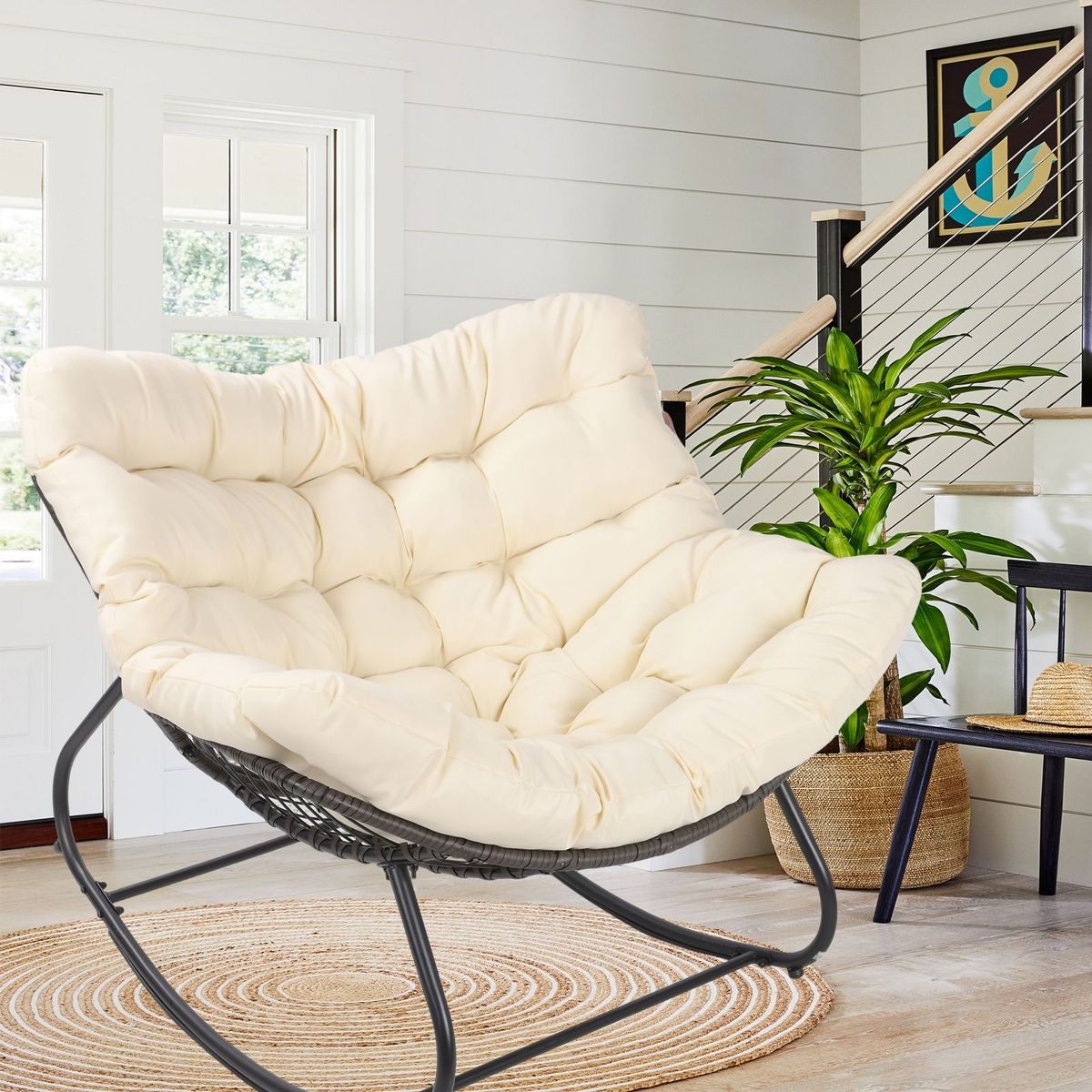 Relax Lazy Sofa Chair White_maomaolike.com