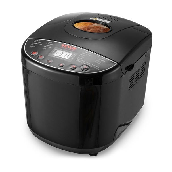 2LB 19-in-1 Bread Maker Automatic Compact Dough Machine Nonstick 3 Crust Colors_maomaolike.com