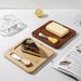 Nordic-style Glass Butter Box, Sushi Plate With Lid, Square Cheese Box For Western Food, Direct Sales From The_maomaolike.com