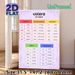 Italian Verb "Volere" Conjugation Painting Poster, Colorful Structured Table Poster, Clear Verb Form Guide For Italian Language Study, Suitable For_maomaolike.com