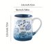 1pcs Large Ceramic Coffee Mugs,20 Oz Ceramic Floral Mugs With Handle,Oversized Tea Cup Coffee Cup_maomaolike.com