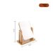 Desktop Simple Tabletop Single-Sided 360-Degree Rotating High-Definition Large Wooden Makeup Mirror_maomaolike.com