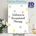 Occupational Therapy Welcome Painting Poster, Soft Pastel Floral Decor Poster, Warm Welcome Signage Ideal For Occupational Therapy Rooms_maomaolike.com