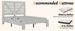 Queen Bed Frame Headboard , Wood Platform Bed Frame , Noise Free,No Box Spring Needed And Easy Assembly Tool,Large Under Bed Storage,White_maomaolike.com
