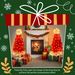 Lighted Santa Hat Style Christmas Tree Set Of 2, 4ft Artificial Tree With Warm White Lights, Christmas Tree For Decoration Inside And Outside_maomaolike.com