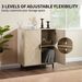Storage Cabinet With Doors, Modern Accent Cabinet,Wood Grain Decoratio Buffet Sideboards For Living Room, Kitchen,Enterway_maomaolike.com
