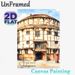Globe Theatre Shakespeare Painting Poster, Soft-toned Watercolor Historic Building Scene Poster, Infuses Literary Charm, Perfect For Home Study_maomaolike.com