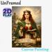 St. Dymphna (Patron Of Anxiety & Mental Peace) Religious Painting Poster, Classic Realistic Sacred Figure Poster, Serene Spiritual Decor For Mental_maomaolike.com