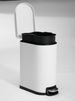 SSTC103-10L-W, Stainless Steel Kitchen Trash Can, 10L, White_maomaolike.com