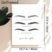 PMU Brow Styles Painting Poster, Minimalist Monochrome Line-art & Shaded Brow Styles Poster, Clearly Displays Microblading, Combination & Microshading_maomaolike.com