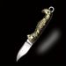 Yellow Dragon Pattern Mini Knife_maomaolike.com