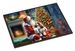 Cavalier Spaniel And Santa Claus Doormat Front Door Mat Indoor Outdoor Rugs For Entryway, Non Slip Washable Low Pile, 24H X 36W_maomaolike.com