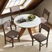 Dining Chairs Set Of 4, Linen Fabric Kitchen Chairs With Rubberwood Legs_maomaolike.com