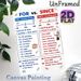 English Grammar "For Vs. Since" Painting Poster, Clear Comparative Educational Poster, Aids In Mastering Preposition Usage, Suitable For Classroom And_maomaolike.com