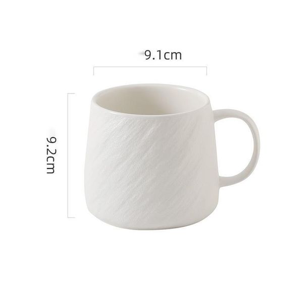 Minimalist Ceramic Mug Water Breakfast Hanging Ear Coffee Large Capacity Tea Restaurant Special Cup_maomaolike.com