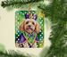 Cockapoo King Of Mardi Gras Porcelain Ornament Christmas Tree Hanging Decorations For Home Christmas Holiday, Rectangle, Gift, Multicolor_maomaolike.com